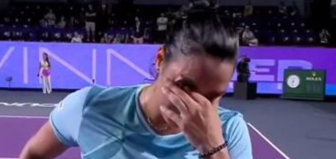 Тенисерка се расплака поради војната во Газа