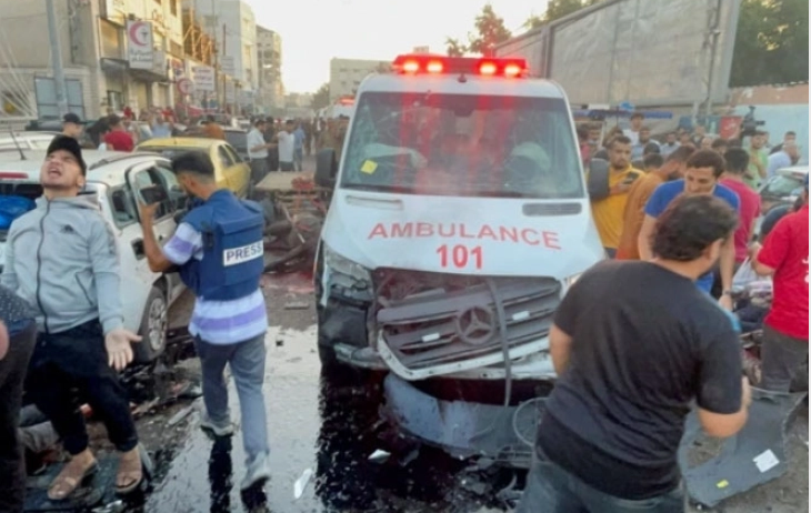 Петнаесет загинати и десетици ранети во израелски напад врз конвој амбулантни возила во Газа