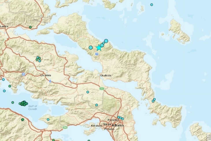 Силен земјотрес од 5,2 степени го стресе грчкиот остров Евија