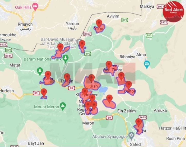 Масовен ракетен напад од Либан врз северен Израел