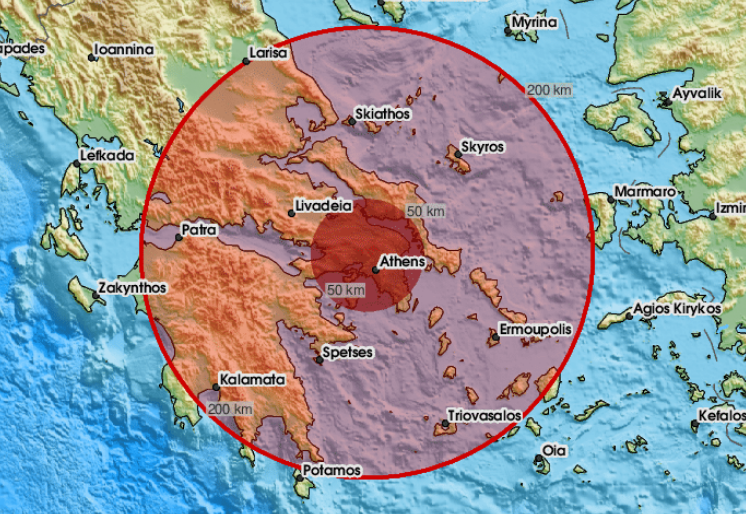 .Силен земјотрес ја затресе Грција утринава