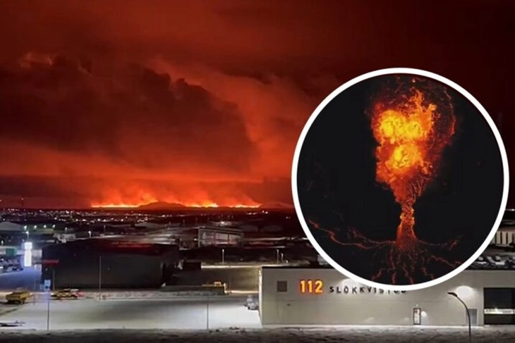 Еруптираше вулкан на Исланд, евакуирани 4.000 луѓе