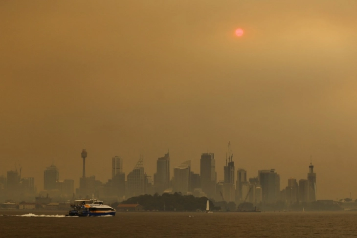 Сиднеј поради шумските пожари е меѓу најзагадените градови во светот