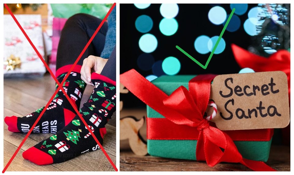 Не, не подарувајте му чорапи со снешко на шефот – реални предлози за Сикрет Санта подароци