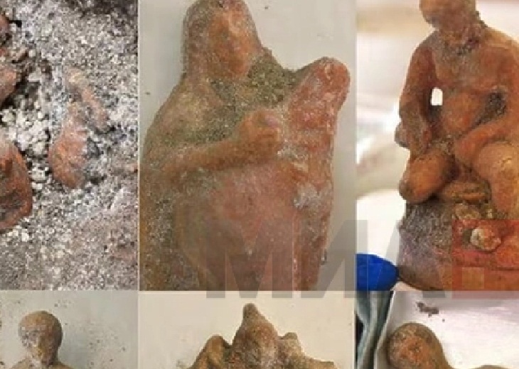 Во Помпеја пронајдени 13 статуетки со мотиви на човеково раѓање