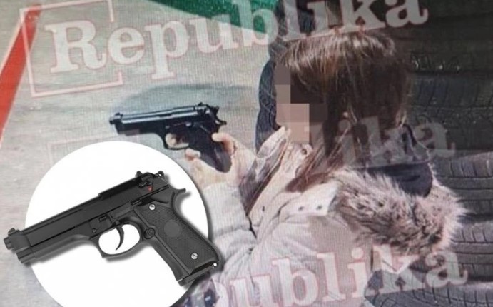 Таткото на Коста ја учел и 10-годишната ќерка да пука со пиштол