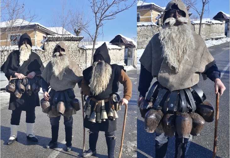 Џоломари од неколку тиквешки села бркаа лоши духови – древна традиција за Василица