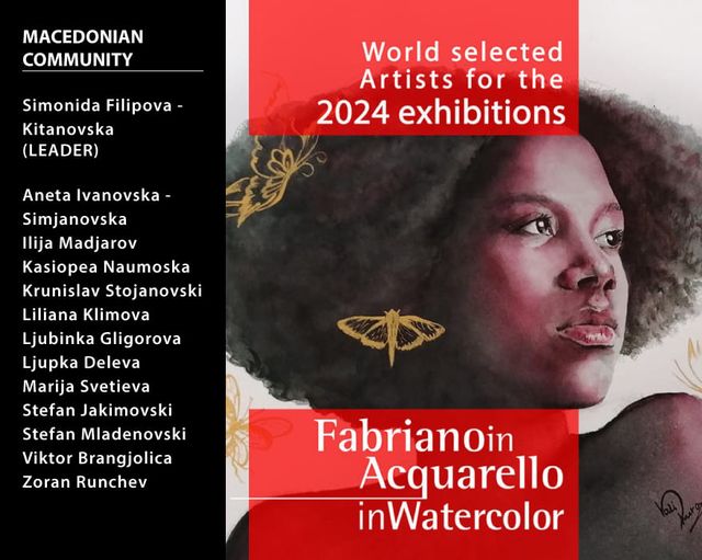 Делата на 13 македонски уметници селектирани за престижниот акварелен фестивал Фабриано кој годинава се одржува во Италија