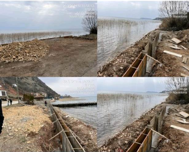 Вонреден инспекциски надзор на Охридското крајбрежје во струшко, констатирани градежни активности