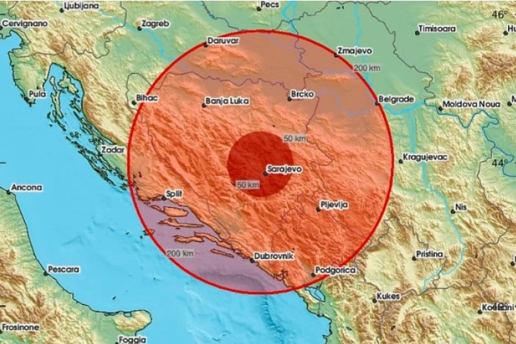 Земјотрес во Сараево