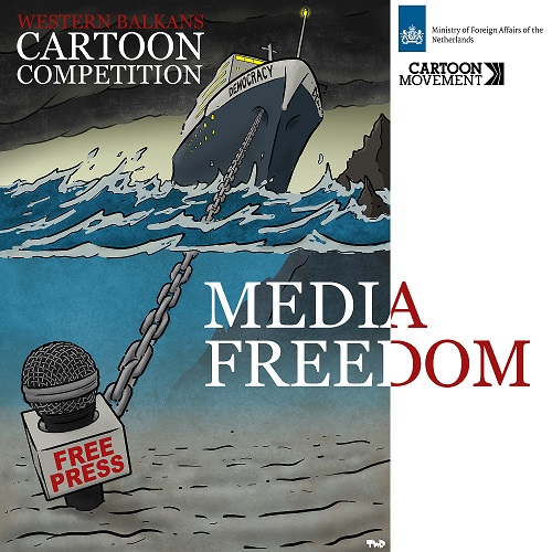 Холандија поканува карикатуристи, илустратори и уметници од Западен Балкан да учествуваат во натпревар и изложба на карикатури на тема „Слобода на медиумите“