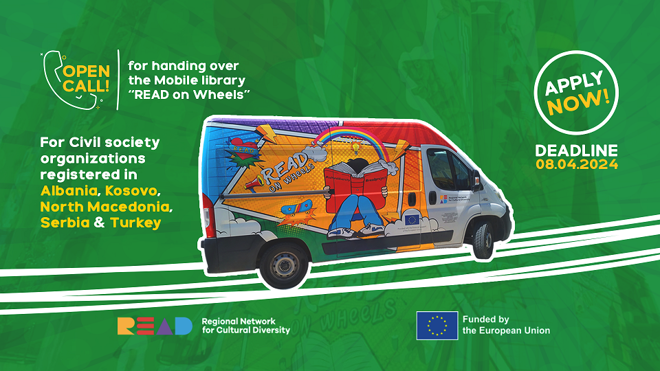 Се донира мобилната билиотека „РЕАД на тркала“, финансирана од ЕУ која во изминатите 3 години патуваше низ Македонија, Албанија, Србија, Косово и Турција