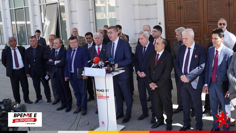 Мицкоски: Коалицијата на ВМРО-ДПМНЕ „Твоја Македонија“ застанува зад бранот промени кои треба да обезбедат стабилна и силна Македонија