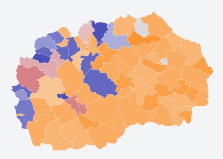 Македонија се бои портокалово по Гордана – пристигнаа првите резултати од ДИК