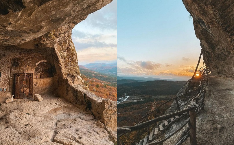 Педесет пештери вдлабени во карпите: Средновековниот манастир Челтер Мармара на Крим е свето архитектонско чудо