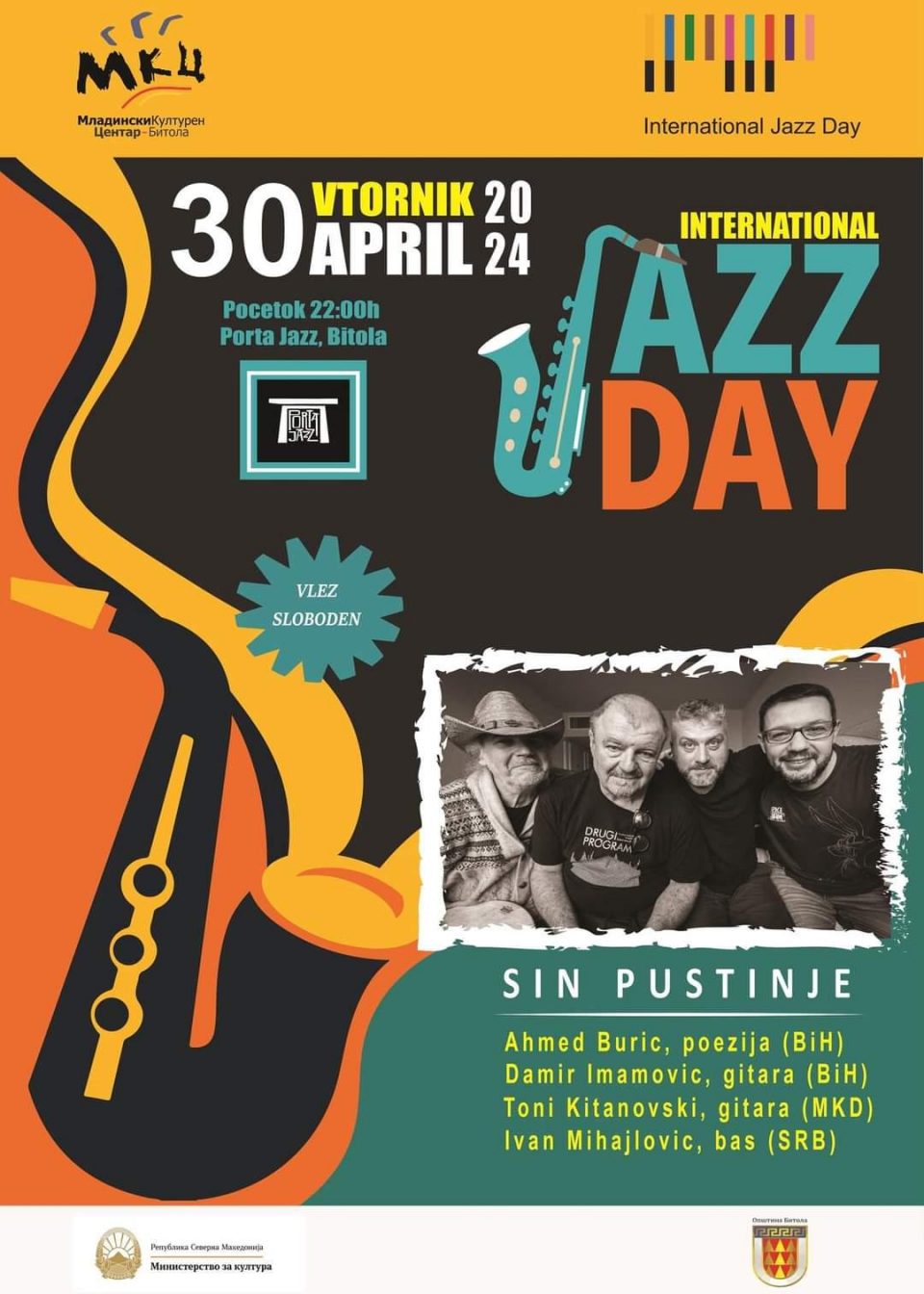 МКЦ- Битола го одбележува Меѓународниот ден на џезот со концет во кафе бар Порта Џез