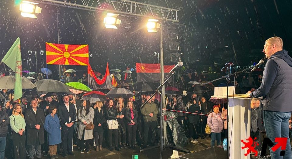 Мицкоски: Национално единство и обединување на партиите околу Македонија им пречи на криминалците од ДУИ
