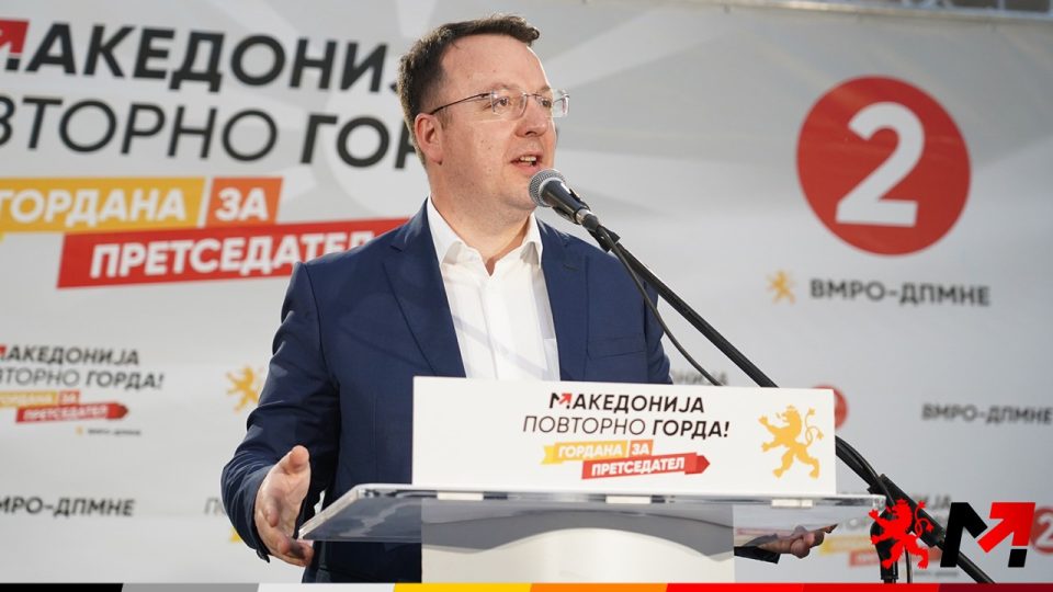 Николоски: Во четврта изборна единица ВМРО-ДПМНЕ предвидува инфраструктурно поврзување, поддршка на земјоделието и воспоставување на ред во државата