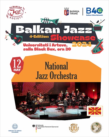 Националниот џез оркестар на The Balkan Jazz Showcase-2024 во Тирана