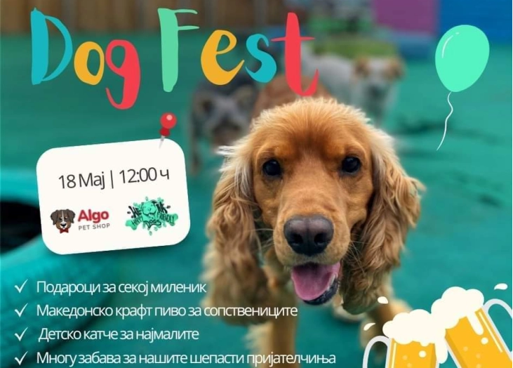 Во Скопје денеска ќе се одржи првиот фестивал на кучиња „Dog Fest”