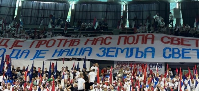 „Дури и кога половина свет е против нас, знаеме дека нашата земја е света“-порака од митингот во Белград