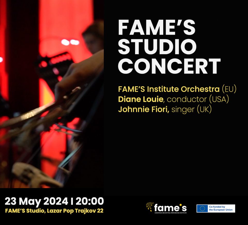 Концерт на FAME’S Институтот со композиторката и диригентка Дајен Луи од САД и пејачката Џони Фиори од Велика Британија
