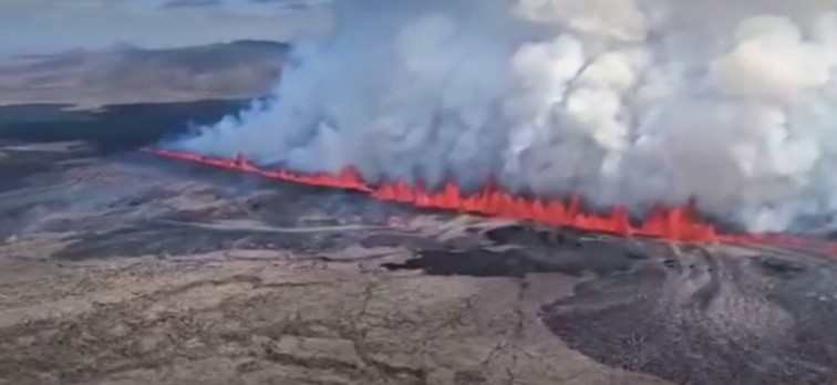 На Исланд еруптираше уште еден вулкан, прогласена е вонредна состојба