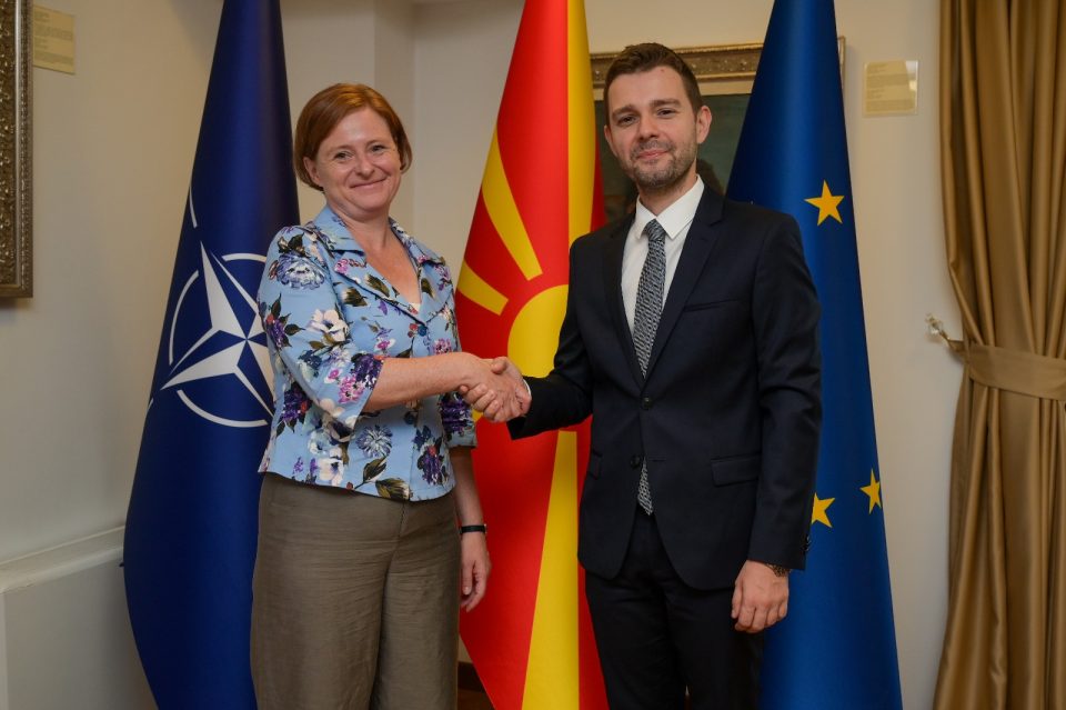 Тимчо Муцунски се сретна со амбасадорката на Германија Петра Дрекслер
