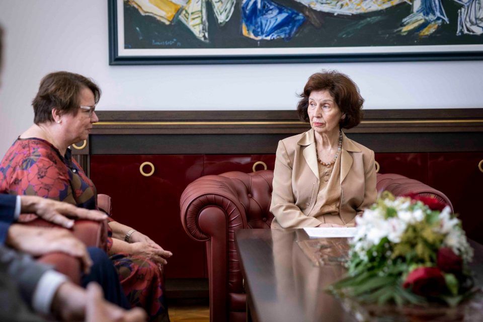 Претседателката Сиљановска Давкова ја прими израелската амбасадорка, Симона Франкел