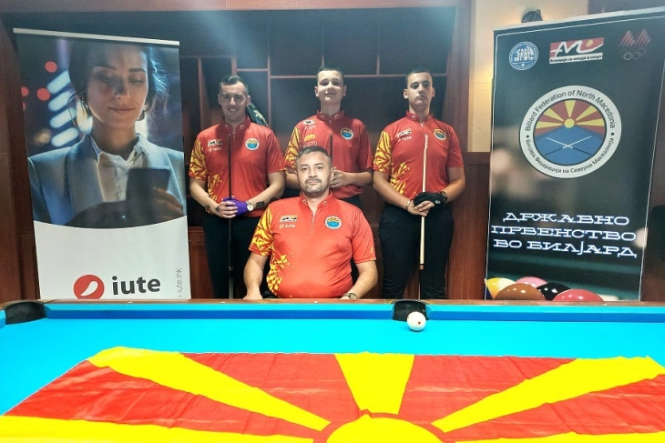 За првпат во историјата четири играчи ќе ги бранат боите на Македонија на Европско првенство во билијард