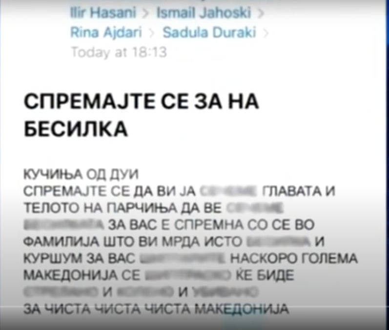 Пратениците добиле закана дека ќе им се наштети и на нивните семејства