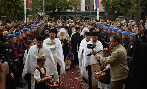 Г.г Стефан и српскиот патријарх Порфириј во посета на Нишката епархија