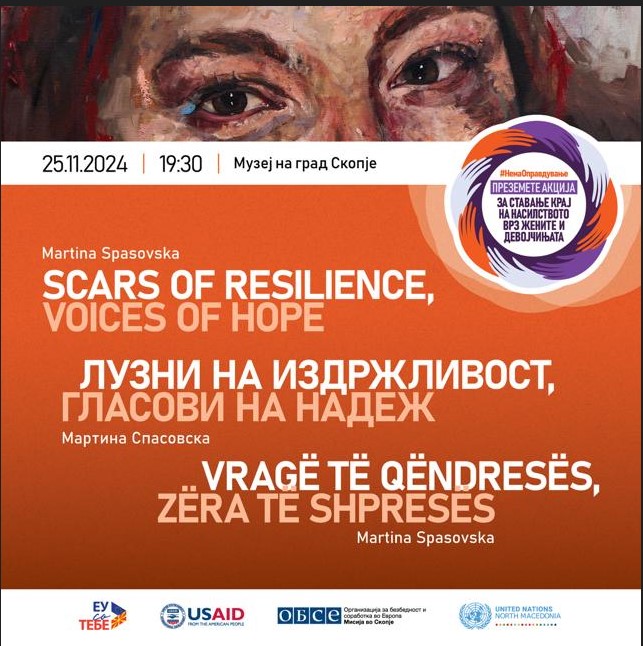 Изложбата „Лузни на издржливост, гласови на надеж“ од Мартина Спасовска во Музеј на град Скопје