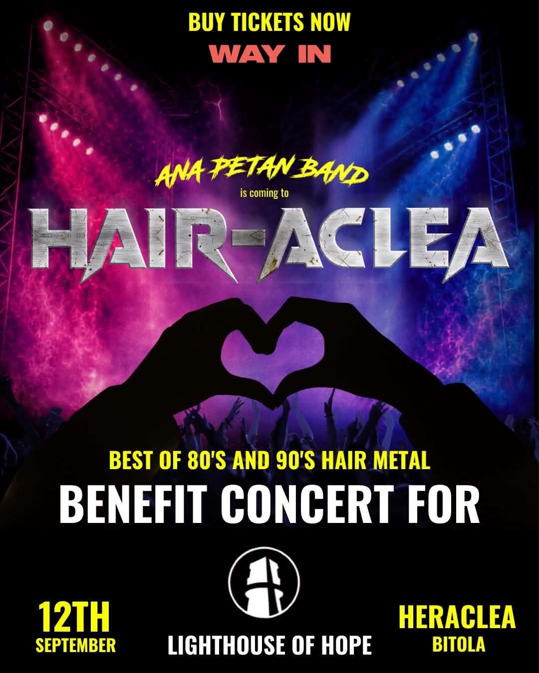 Кога рокенролот има причина: „HAIR-ACLEA“ на 12 септември во Хераклеа