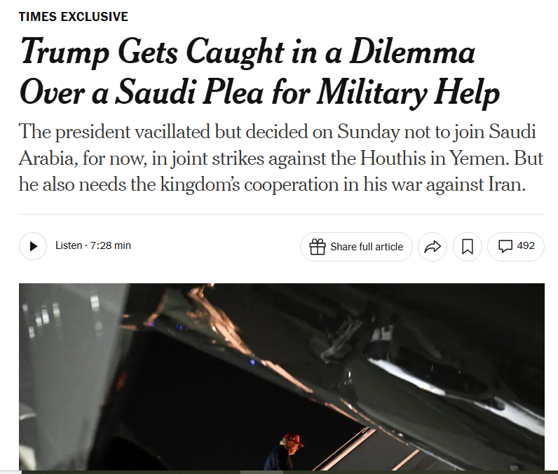 Се било подготвено за удар: Трамп во последен момент ја откажал воената акција против Хутите во Јемен