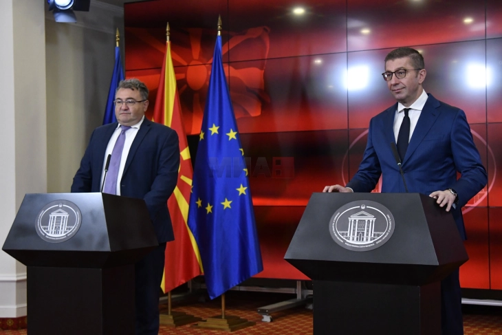 Прес-конференција на премиерот Мицкоски и претставници на компанијата „Кромберг и Шуберт“